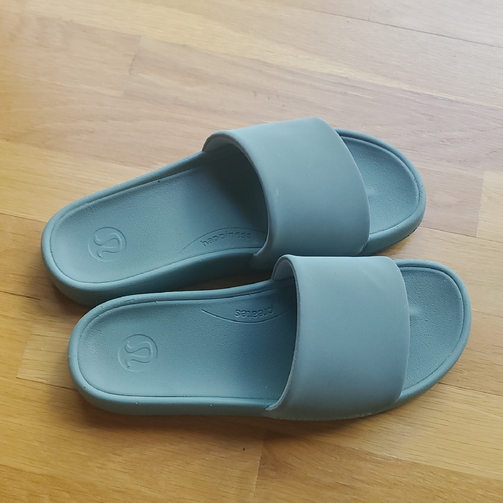 Lululemon Blue Slide Sandals